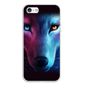 Чехол для iPhone 5/5S матовый с принтом WOLF , Силикон | Область печати: задняя сторона чехла, без боковых панелей | hunter | wild | wolf | волк | животные | звери | охотник
