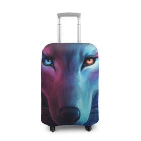 Чехол для чемодана 3D с принтом WOLF , 86% полиэфир, 14% спандекс | двустороннее нанесение принта, прорези для ручек и колес | hunter | wild | wolf | волк | животные | звери | охотник