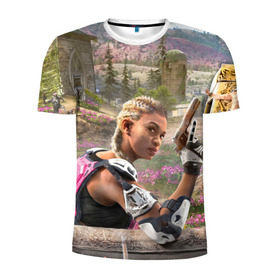 Мужская футболка 3D спортивная с принтом Far Cry New Dawn , 100% полиэстер с улучшенными характеристиками | приталенный силуэт, круглая горловина, широкие плечи, сужается к линии бедра | Тематика изображения на принте: 