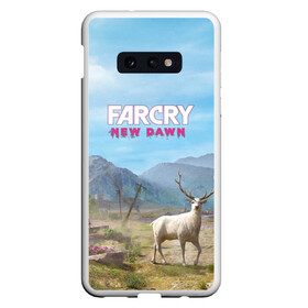 Чехол для Samsung S10E с принтом Far Cry New Dawn , Силикон | Область печати: задняя сторона чехла, без боковых панелей | Тематика изображения на принте: action adventure | county | cry | dawn | far | farcry | highwaymen | hope | lo | mickey | montana | new | newdawn | sisters | twin | близнецы | боевик | лу | микки | приключение | хайвеймен