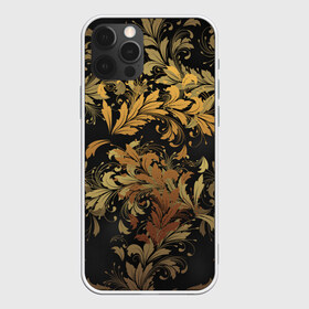 Чехол для iPhone 12 Pro Max с принтом Gold P - 36577512ik , Силикон |  | 36577512ik | black | calligraphy | city | dark | geek | gold | ornament patter | permension | style | золото | каллиграфия | орнамент | стиль | темный | узор | узоры | черный