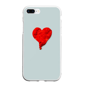 Чехол для iPhone 7Plus/8 Plus матовый с принтом Kanye West Heartbreak , Силикон | Область печати: задняя сторона чехла, без боковых панелей | kanye | kanye west | yandhi | кани | кани вест | кани вэст | янди