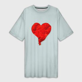 Платье-футболка 3D с принтом Kanye West Heartbreak ,  |  | kanye | kanye west | yandhi | кани | кани вест | кани вэст | янди