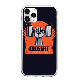 Чехол для iPhone 11 Pro Max матовый с принтом Crossfit , Силикон |  | мода | мотивация | настроения | позитив | прикол | пятна | тренд | яркие