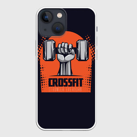 Чехол для iPhone 13 mini с принтом Crossfit ,  |  | мода | мотивация | настроения | позитив | прикол | пятна | тренд | яркие