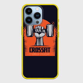 Чехол для iPhone 13 Pro с принтом Crossfit ,  |  | мода | мотивация | настроения | позитив | прикол | пятна | тренд | яркие