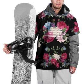 Накидка на куртку 3D с принтом Flower Road , 100% полиэстер |  | big bang | g dragon