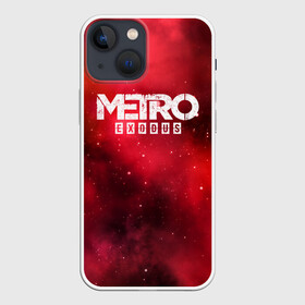 Чехол для iPhone 13 mini с принтом Metro Exodus ,  |  | 2019 | 2033 | exodus | game | logo | metro | red | апокалипсис | игра | исход | красный | лого | метро | сталкер