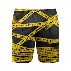 Мужские шорты 3D спортивные с принтом Улика - не трогать ,  |  | art | black | dark | evidence | fashion | graffiti | paint | stripes | texture | underground | yellow | желтый | краска | лента | опечатано | преступление | улика | черный