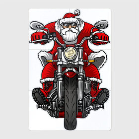 Магнитный плакат 2Х3 с принтом Санта на байке , Полимерный материал с магнитным слоем | 6 деталей размером 9*9 см | Тематика изображения на принте: art | new year | santa | арт | байк | байкер | дед мороз | мороз | мотоцикл | на бацке | новогодний | новый год | рисунок | санта клаус