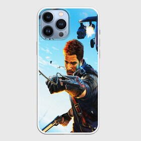 Чехол для iPhone 13 Pro Max с принтом JustCause ,  |  | Тематика изображения на принте: action | cause | enix | just | just cause 4 | mafia | игры | мафия | рико | тропики