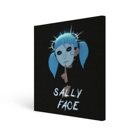 Холст квадратный с принтом Sally Face (6) , 100% ПВХ |  | face | fisher | larry johnson | mask | sally | sally face | sally fisher | демоны | духи | маска | призраки | салли | салли фейс | салли фишер | фейс