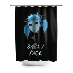 Штора 3D для ванной с принтом Sally Face (6) , 100% полиэстер | плотность материала — 100 г/м2. Стандартный размер — 146 см х 180 см. По верхнему краю — пластиковые люверсы для креплений. В комплекте 10 пластиковых колец | face | fisher | larry johnson | mask | sally | sally face | sally fisher | демоны | духи | маска | призраки | салли | салли фейс | салли фишер | фейс