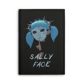 Обложка для автодокументов с принтом Sally Face (6) , натуральная кожа |  размер 19,9*13 см; внутри 4 больших “конверта” для документов и один маленький отдел — туда идеально встанут права | face | fisher | larry johnson | mask | sally | sally face | sally fisher | демоны | духи | маска | призраки | салли | салли фейс | салли фишер | фейс