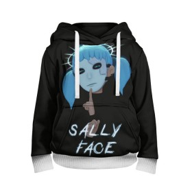 Детская толстовка 3D с принтом Sally Face (6) , 100% полиэстер | двухслойный капюшон со шнурком для регулировки, мягкие манжеты на рукавах и по низу толстовки, спереди карман-кенгуру с мягким внутренним слоем | face | fisher | larry johnson | mask | sally | sally face | sally fisher | демоны | духи | маска | призраки | салли | салли фейс | салли фишер | фейс