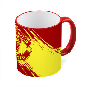 Кружка 3D с принтом Манчестер Юнайтед , керамика | ёмкость 330 мл | manchester | manchester united | mufc | red devils | клубная | красные дьяволы | манчестер | манчестер юнайтед | фанатская | футбольная | футбольный клуб | юнайтед