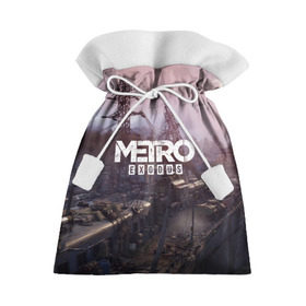 Подарочный 3D мешок с принтом Metro Exodus , 100% полиэстер | Размер: 29*39 см | Тематика изображения на принте: 2019 | 2033 | exodus | game | logo | metro | апокалипсис | вышки | игра | исход | лого | локация | метро | пейзаж | скриншот | сталкер