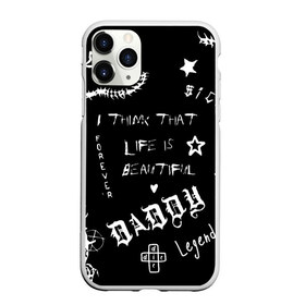 Чехол для iPhone 11 Pro матовый с принтом Life is beautiful , Силикон |  | daddy | die | foreveer | gbc | gothboiclique | gustav ahr | leelpeep | legend | life is beautiful | lil | lil peep | lilpep | peep | sick | ар | густав | лил пип | лилпип | тату