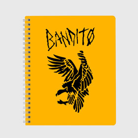 Тетрадь с принтом BANDITO TOP , 100% бумага | 48 листов, плотность листов — 60 г/м2, плотность картонной обложки — 250 г/м2. Листы скреплены сбоку удобной пружинной спиралью. Уголки страниц и обложки скругленные. Цвет линий — светло-серый
 | 21 pilots | 21p | music | rock | top | trench | twenty one pilots | группа | музыка | рок