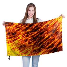 Флаг 3D с принтом FIRESTORM , 100% полиэстер | плотность ткани — 95 г/м2, размер — 67 х 109 см. Принт наносится с одной стороны | 