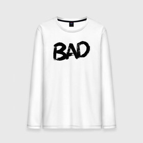 Мужской лонгслив хлопок с принтом Bad , 100% хлопок |  | Тематика изображения на принте: bad | bad vibes | skins | tentacion | xxx | xxxtentacion