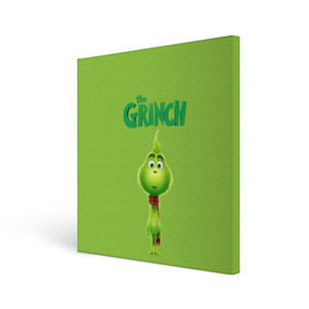 Холст квадратный с принтом The Grinch , 100% ПВХ |  | Тематика изображения на принте: grinch | гринч | новый год | рождество