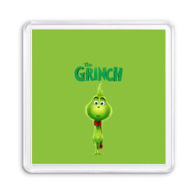 Магнит 55*55 с принтом The Grinch , Пластик | Размер: 65*65 мм; Размер печати: 55*55 мм | grinch | гринч | новый год | рождество