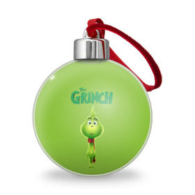 Ёлочный шар с принтом The Grinch , Пластик | Диаметр: 77 мм | Тематика изображения на принте: grinch | гринч | новый год | рождество