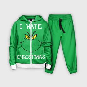 Детский костюм 3D с принтом I hate christmas ,  |  | grinch | гринч | новый год | рождество