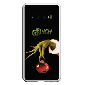 Чехол для Samsung Galaxy S10 с принтом Похититель рождества , Силикон | Область печати: задняя сторона чехла, без боковых панелей | Тематика изображения на принте: grinch | гринч | новый год | рождество