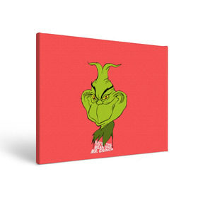 Холст прямоугольный с принтом Mr. Grinch , 100% ПВХ |  | Тематика изображения на принте: grinch | гринч | новый год | рождество