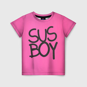 Детская футболка 3D с принтом Susboy , 100% гипоаллергенный полиэфир | прямой крой, круглый вырез горловины, длина до линии бедер, чуть спущенное плечо, ткань немного тянется | Тематика изображения на принте: baby | cry | lil peep | lil peep cry baby | pink | susboy | камуфляж | лил | лилпип | пип | розовый | розовый камуфляж