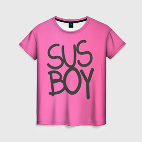 Женская футболка 3D с принтом Susboy , 100% полиэфир ( синтетическое хлопкоподобное полотно) | прямой крой, круглый вырез горловины, длина до линии бедер | baby | cry | lil peep | lil peep cry baby | pink | susboy | камуфляж | лил | лилпип | пип | розовый | розовый камуфляж