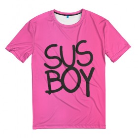 Мужская футболка 3D с принтом Susboy , 100% полиэфир | прямой крой, круглый вырез горловины, длина до линии бедер | baby | cry | lil peep | lil peep cry baby | pink | susboy | камуфляж | лил | лилпип | пип | розовый | розовый камуфляж