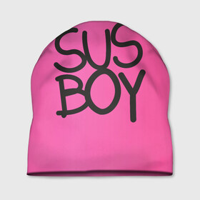 Шапка 3D с принтом Susboy , 100% полиэстер | универсальный размер, печать по всей поверхности изделия | baby | cry | lil peep | lil peep cry baby | pink | susboy | камуфляж | лил | лилпип | пип | розовый | розовый камуфляж