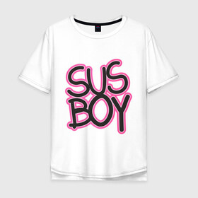 Мужская футболка хлопок Oversize с принтом Susboy , 100% хлопок | свободный крой, круглый ворот, “спинка” длиннее передней части | Тематика изображения на принте: baby | cry | lil peep | lil peep cry baby | pink | susboy | камуфляж | лил | лилпип | пип | розовый | розовый камуфляж