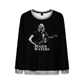 Мужской свитшот 3D с принтом Roger Waters, Pink Floyd , 100% полиэстер с мягким внутренним слоем | круглый вырез горловины, мягкая резинка на манжетах и поясе, свободная посадка по фигуре | Тематика изображения на принте: roger waters | джордж уотерс | композитор | певец | поэт