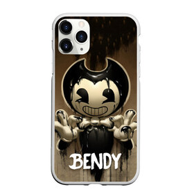 Чехол для iPhone 11 Pro Max матовый с принтом Bendy , Силикон |  | Тематика изображения на принте: bendy | bendy in the ink machine | cartoon | game | бенди | игра