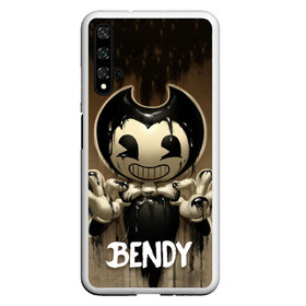 Чехол для Honor 20 с принтом Bendy , Силикон | Область печати: задняя сторона чехла, без боковых панелей | Тематика изображения на принте: bendy | bendy in the ink machine | cartoon | game | бенди | игра