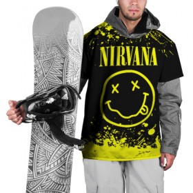 Накидка на куртку 3D с принтом Nirvana , 100% полиэстер |  | Тематика изображения на принте: grunge | kurt cobain | nirvana | группы | курт кобейн | музыка | нирвана | рок | смайл | смайлик