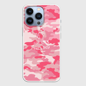 Чехол для iPhone 13 Pro с принтом Hellboy ,  |  | hellboy | hip hop | lil | lil peep | pink | pip | rap | барт | камуфляж | камуфляж розовый | лил | лилпип | пип | реп | симпсон | симпсоны | толстовка лил пипа | хеллбой | хипхоп