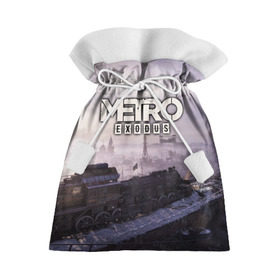 Подарочный 3D мешок с принтом Metro Exodus , 100% полиэстер | Размер: 29*39 см | Тематика изображения на принте: exodus | horror | metro | survival | исход | метро | мутация | оружия | стелс | шутер | экшен