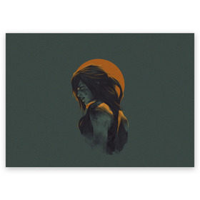 Поздравительная открытка с принтом Lara Croft , 100% бумага | плотность бумаги 280 г/м2, матовая, на обратной стороне линовка и место для марки
 | art | game | illustration | lara croft | shadow of the tomb raider | tomb raider | арт | девушка | игра | лара крофт | расхитительница гробниц | рисунок | солнце | томб райдер