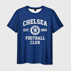 Мужская футболка 3D с принтом Челси , 100% полиэфир | прямой крой, круглый вырез горловины, длина до линии бедер | blue is | chelsea | chelsea fc | ktbffh | the blues | апл | аристократы | клубная | лондон | пенсионеры | синие | фанатская | футбол | футбольная | футбольный клуб | футбольный клуб челси | челси