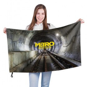 Флаг 3D с принтом METRO EXODUS , 100% полиэстер | плотность ткани — 95 г/м2, размер — 67 х 109 см. Принт наносится с одной стороны | ak47 | metro 2033 | metro exodus | апокалипсис | артем | глуховский | дорога | маски | ночь | оружие | поезд | противогаз | сталкеры