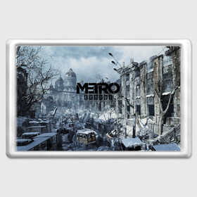 Магнит 45*70 с принтом METRO EXODUS , Пластик | Размер: 78*52 мм; Размер печати: 70*45 | ak47 | metro 2033 | metro exodus | апокалипсис | артем | глуховский | дорога | маски | ночь | оружие | поезд | противогаз | сталкеры