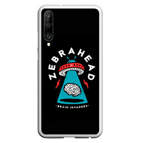 Чехол для Honor P30 с принтом Zebrahead - Brain Invaders , Силикон | Область печати: задняя сторона чехла, без боковых панелей | album | brain | core | invaders | mind | rapcore | rock | ufo | zebrahead | альбом | зебрахед | мозг