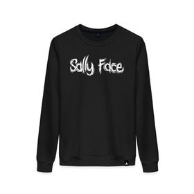 Женский свитшот хлопок с принтом Sally Face , 100% хлопок | прямой крой, круглый вырез, на манжетах и по низу широкая трикотажная резинка  | sally face | гизмо | девид | девочка | игра | лари | ларри | мальчик | маска | мрачная | на лице | пых | с протезом | сал | сали | салли | салли фейс | фейс | фэйс | эддисон | эшли