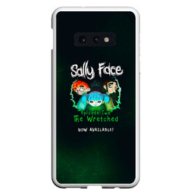 Чехол для Samsung S10E с принтом Sally Face , Силикон | Область печати: задняя сторона чехла, без боковых панелей | sally face | гизмо | девид | девочка | игра | лари | ларри | мальчик | маска | мрачная | на лице | пых | с протезом | сал | сали | салли | салли фейс | фейс | фэйс | эддисон | эшли