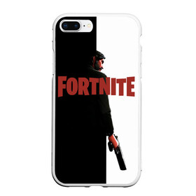 Чехол для iPhone 7Plus/8 Plus матовый с принтом The Reaper Half Black Fortnite , Силикон | Область печати: задняя сторона чехла, без боковых панелей | 2019 | armor | armour | cybersport | esport | fortnite | game | llama | logo | броня | игра | киберспорт | лама | симулятор строительства | строительство | фортнайт | черный